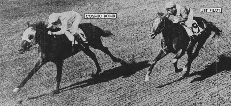 ファイル:Cosmic Bomb winning Arlington F.jpg